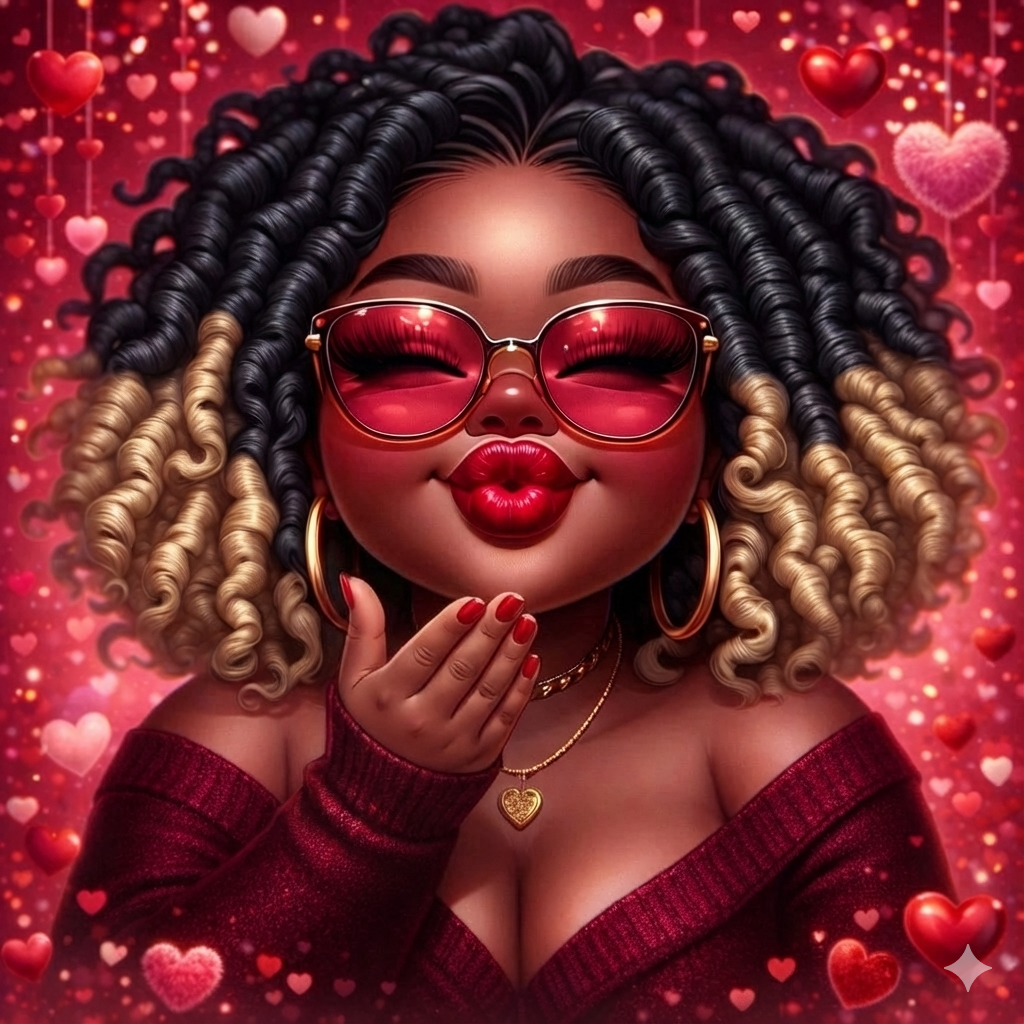 Kisses & Curls - Diamond Painting Kit (Pre-Orders)