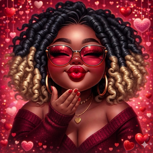 Kisses & Curls - Diamond Painting Kit (Pre-Orders)