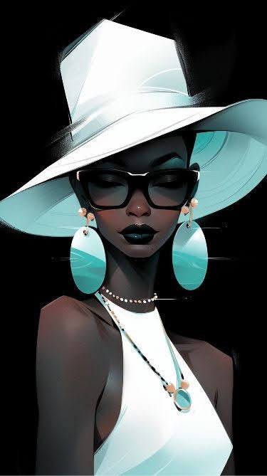 Chic Elegance Diamond Painting Kit  - Fashion Statement Portrait